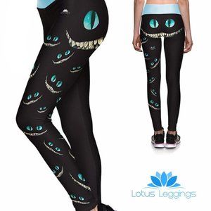 LOTUS LEGGINGS Disney Cheshire Cat Rise Leggings S